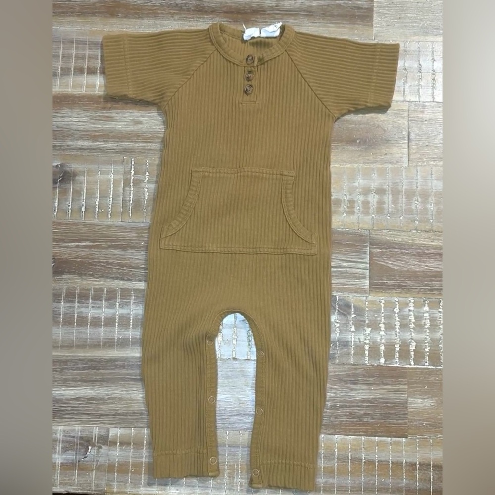 Jamie Kay Ribbed Baby Romper Jumpsuit